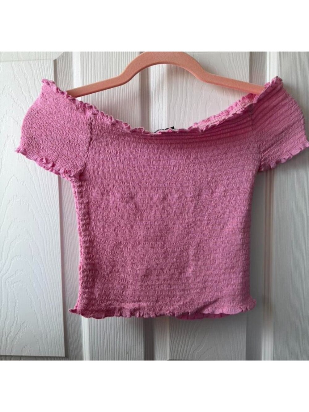 NWT PacSun Pink Off The Shoulder Top - Picture 2 of 5